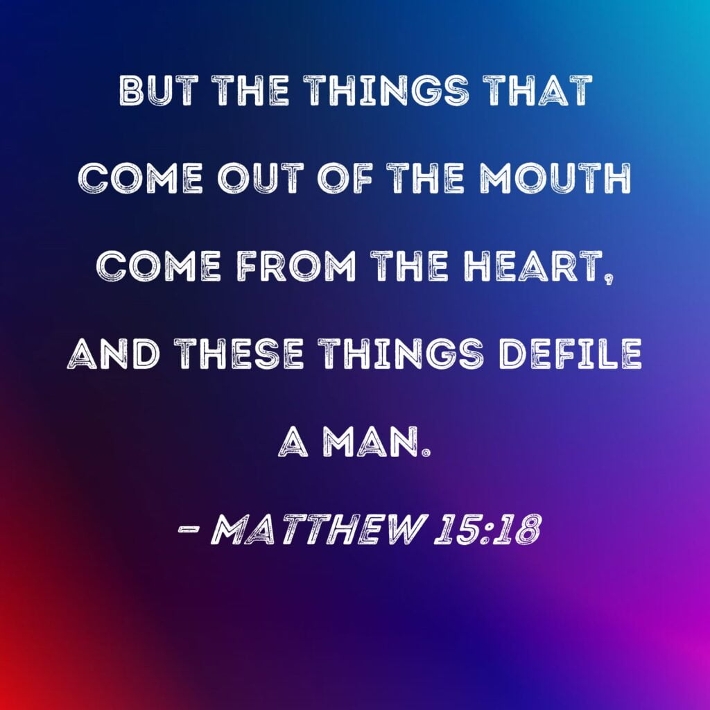 Be Careful What Comes out Of Your Mouth Bible Verse - Christian Gist