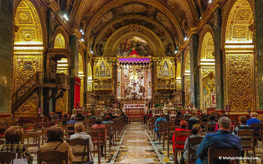 Image: St. John's Co-Cathedral, Valletta, Malta -Most Christian Countries in Europe